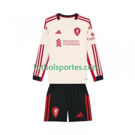 Camiseta Liverpool Niño Segunda Equipación 2025/2026 Manga Larga